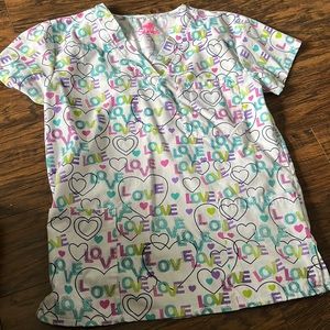 LOVE Scrub Top